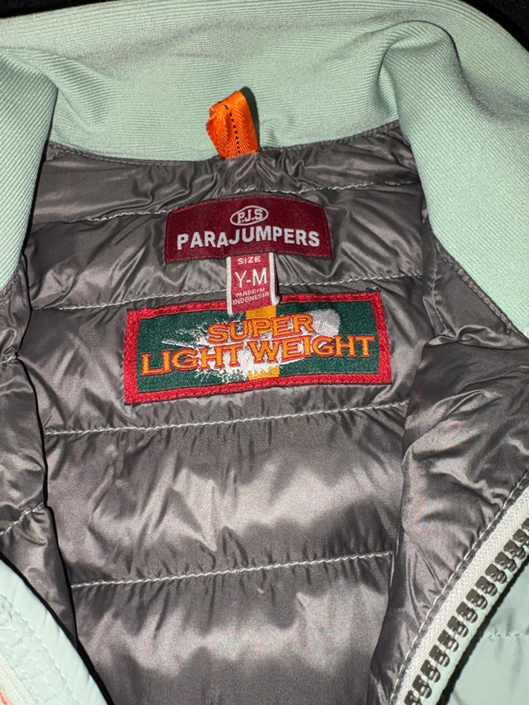 Parajumpers jas - Licht groen - Klein scheurtje, Kinderen en Baby's, Ophalen of Verzenden, Zo goed als nieuw, Jongen of Meisje