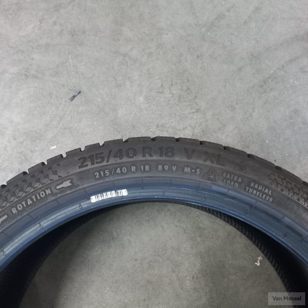 Continental WinterContact TS870P 215/40/R18 89V, Auto-onderdelen, 18 inch, -, -, Band(en)