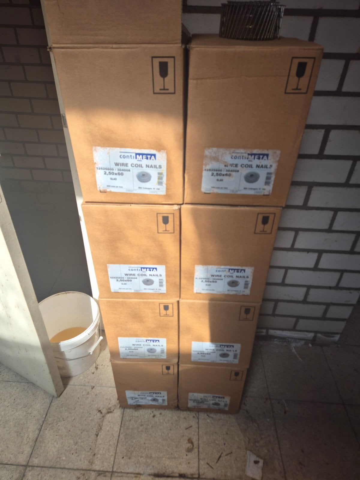 ContiMETA Coil Nails 2.50x60mm - 9000 stuks per doos, Ophalen, Nieuw, 50 tot 100 mm, Spijkers