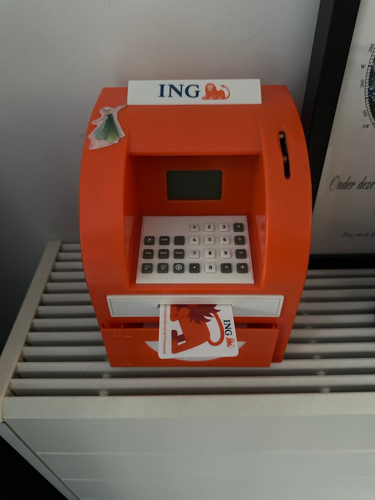 ING pinniemaat Spaarpot, Ophalen of Verzenden, Gebruikt, Jongen of Meisje