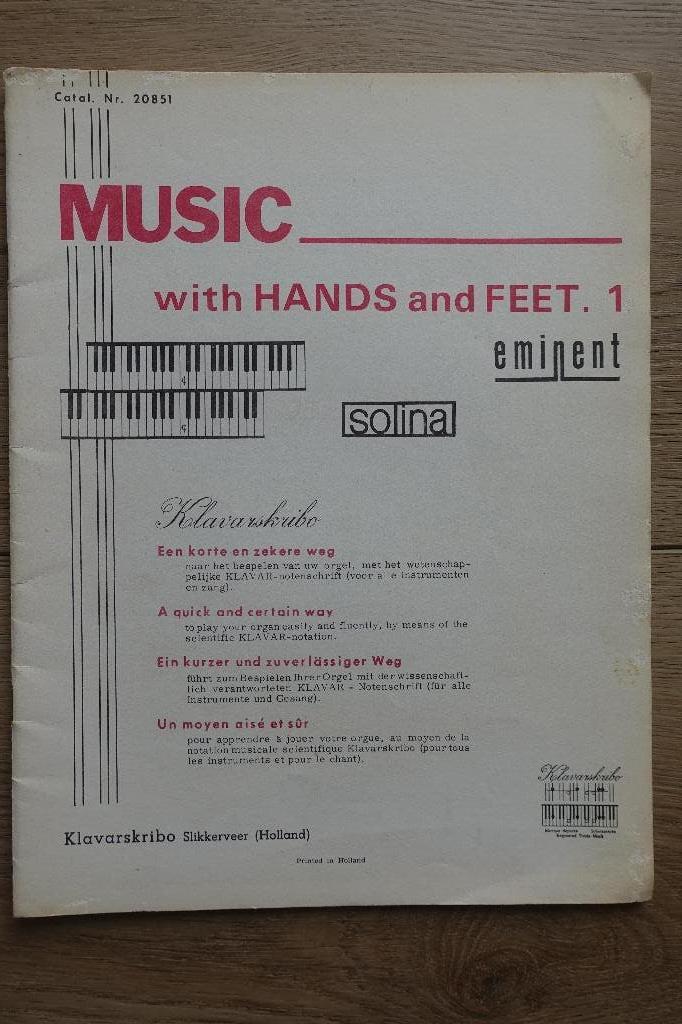 Music with hands and feet boek 1, Gebruikt, Overige genres, Les of Cursus, Ophalen of Verzenden