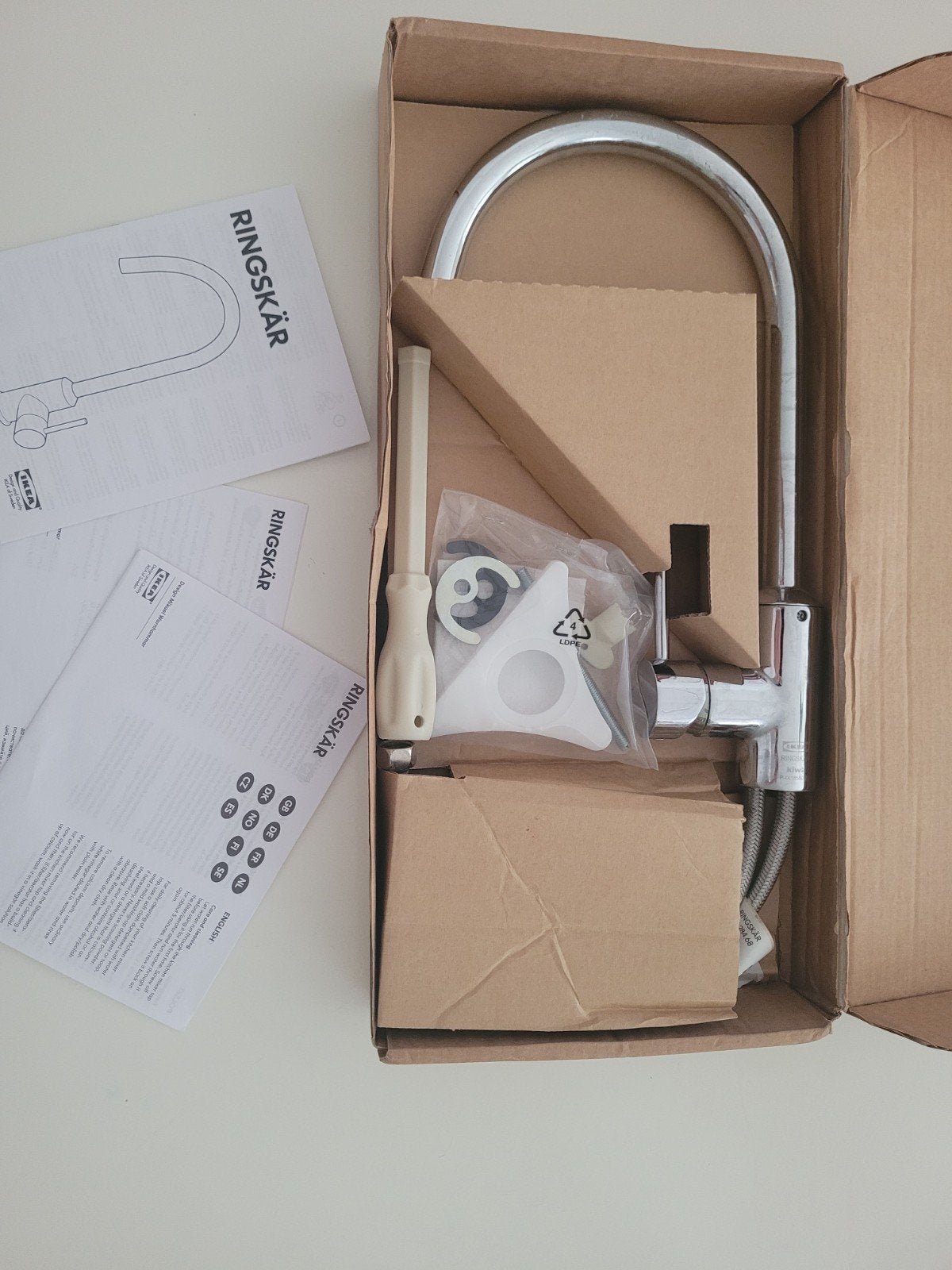 Ikea Ringskär keukenkraan, Ophalen of Verzenden, Rvs, Kraan