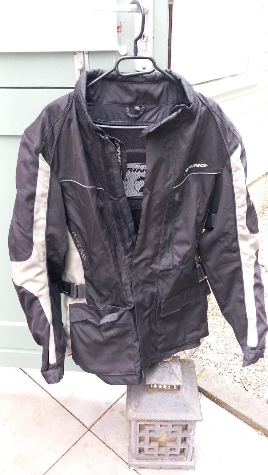 Bering Motorpak: Textiel Jas (XL) en Leren Broek (50), Motoren, Kleding | Motorkleding, Combipak, Dames, Ophalen of Verzenden