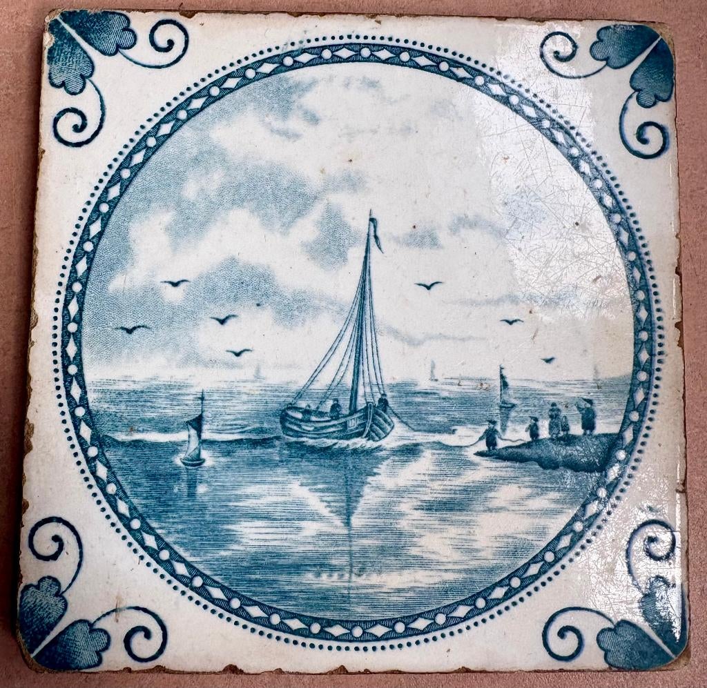 Mooie oude haardtegel, Ophalen of Verzenden
