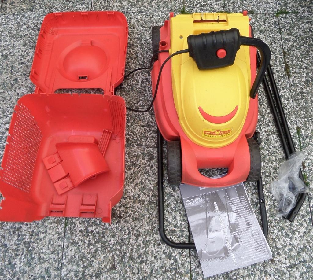 Wolf Garten grasmaaier, Ophalen, Gebruikt, Elektrische grasmaaier, Opvangbak