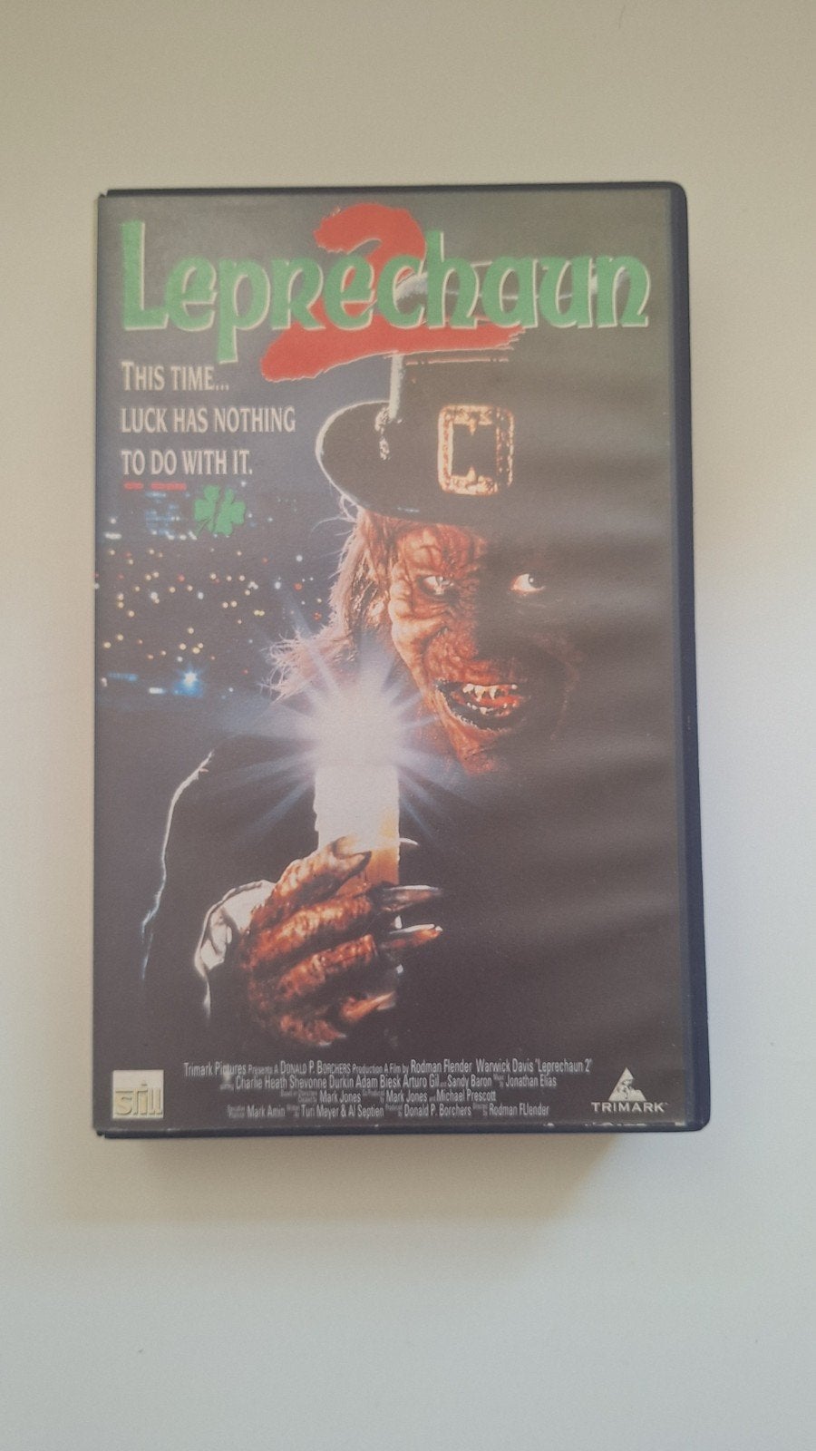 Exrentel VHS Leprechaun 2 uit 1994, Cd's en Dvd's, VHS | Film, Ophalen of Verzenden, Gebruikt, VHS