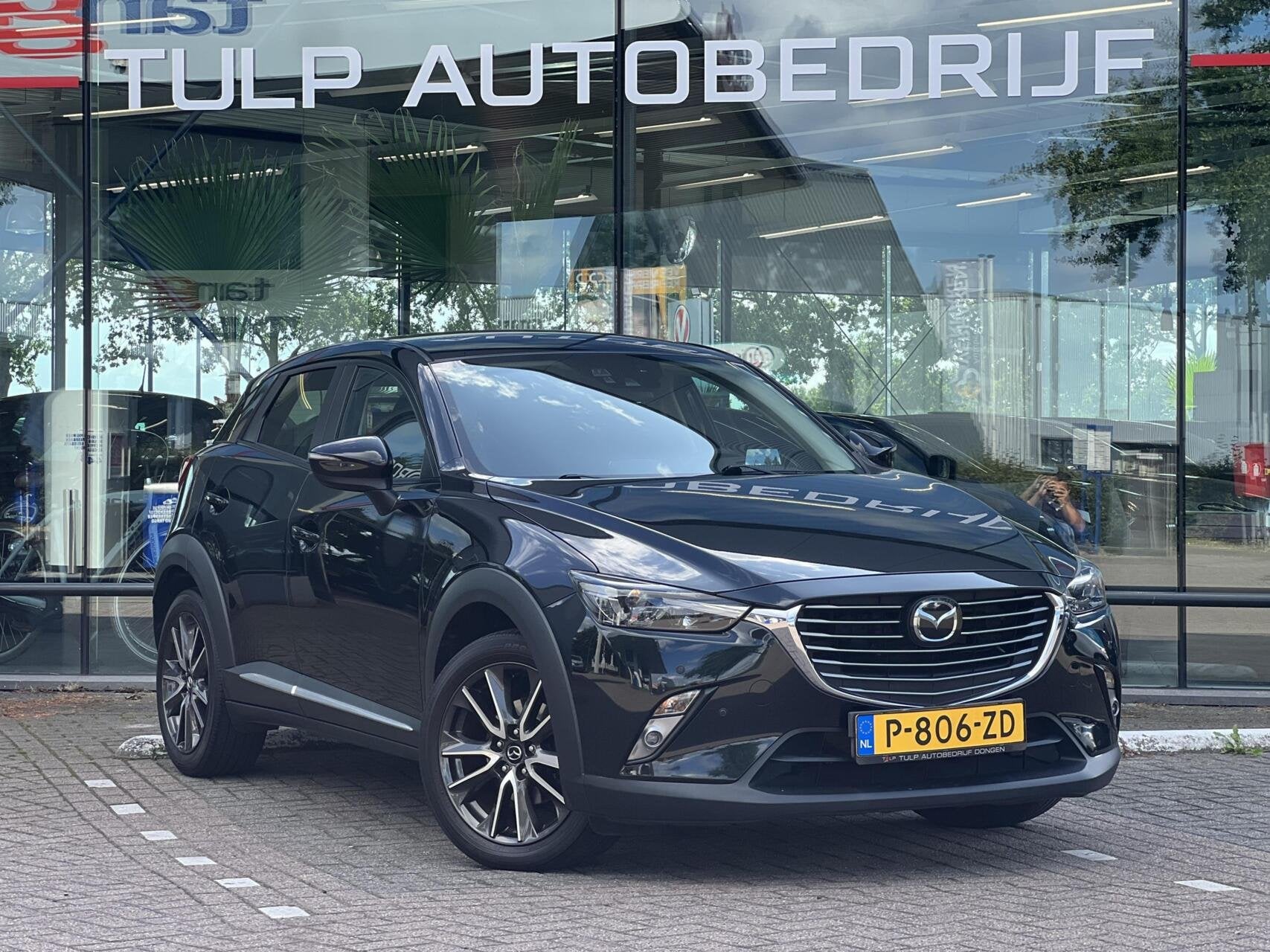 Mazda CX-3 2.0 SkyActiv-G 120 GT-M Automaat Clima Cruise PDC, Auto's, 4 cilinders, Zwart, SUV of Terreinwagen, 1170 kg