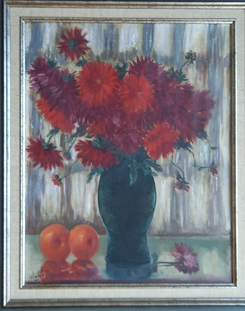 Schilderij  Johan Meijer, Antiek en Kunst, Kunst | Schilderijen | Klassiek, Bloemen, Impressionistisch, Olieverf, Doek