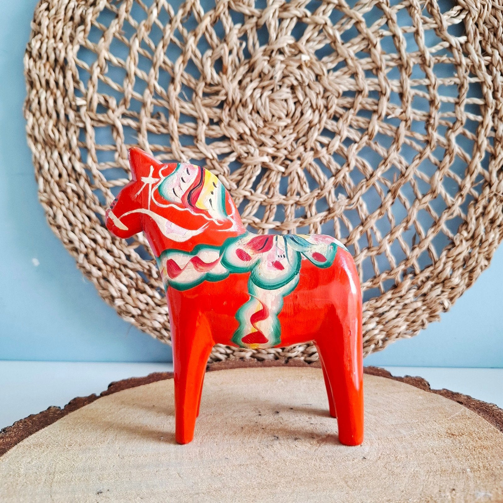 Origineel Zweeds Dala Paard – Nils Olsson (13,5 cm), Ophalen of Verzenden