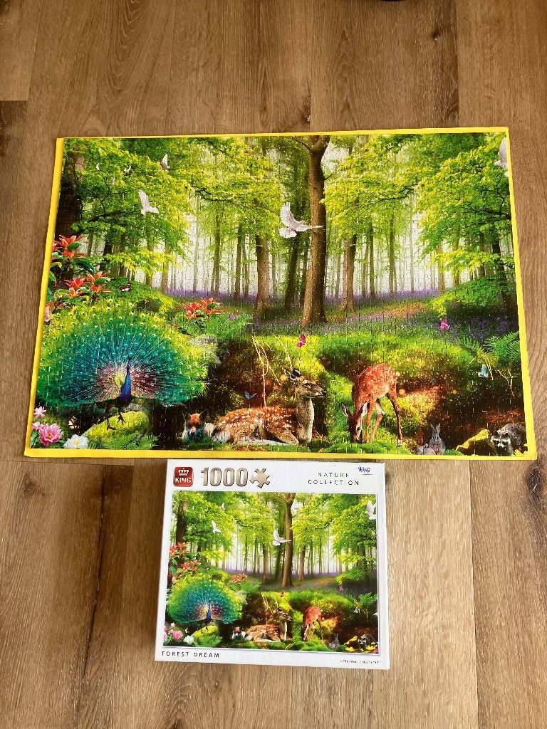 Leuke puzzel met hertjes, Ophalen, 500 t/m 1500 stukjes, Zo goed als nieuw, Legpuzzel
