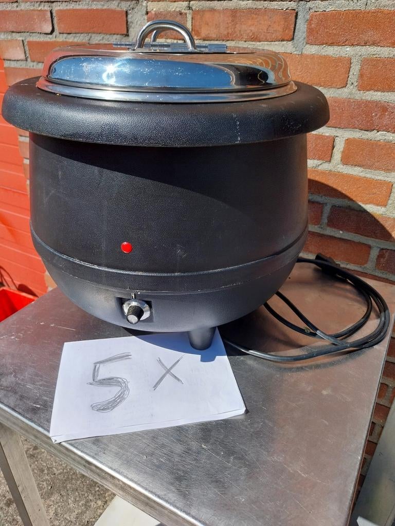 4x Sunnex Soepketel 10L - Professioneel Au Bain-Marie, Huis en Inrichting, Ophalen, Nieuw