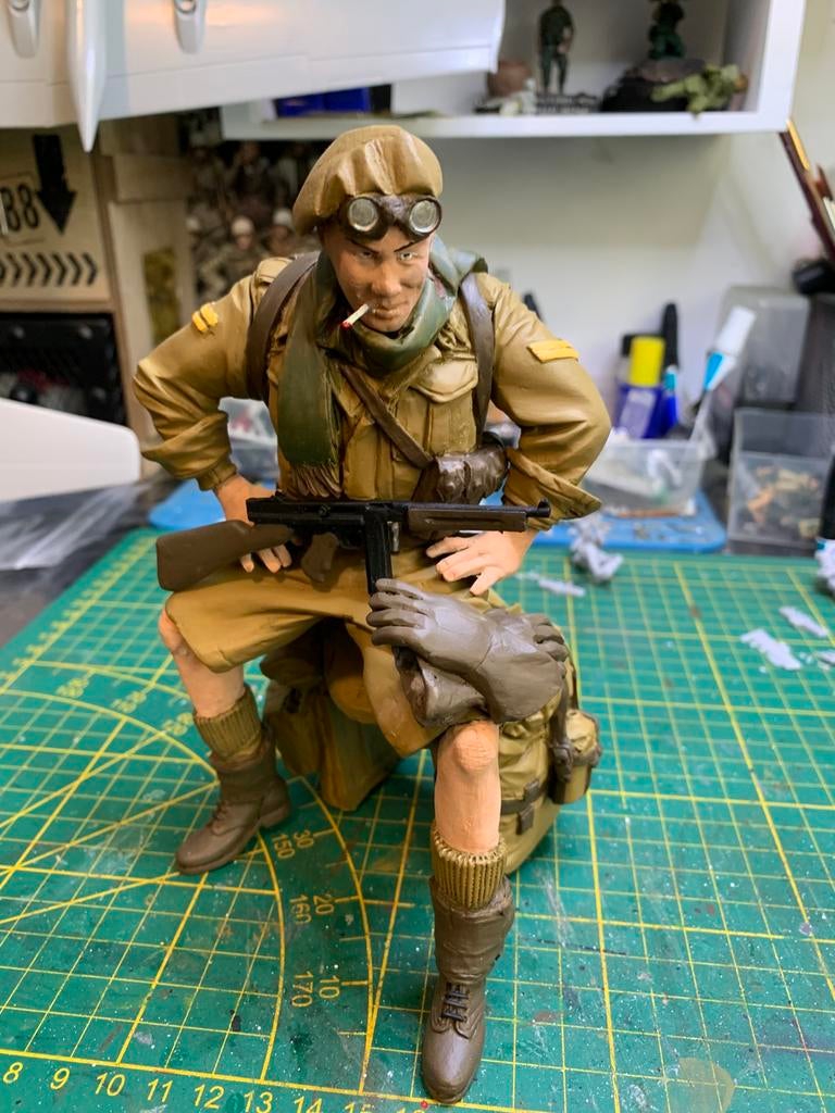 Motorcycle figuur schaal 1:9 rezen gebouwd, Hobby en Vrije tijd, Modelbouw | Figuren en Diorama's, Ophalen of Verzenden, Zo goed als nieuw