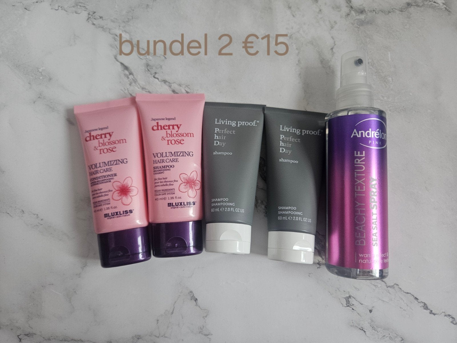 Haarverzorgingsbundel: Shampoo, Conditioner & Salt Spray, Ophalen of Verzenden, Nieuw, Shampoo of Conditioner