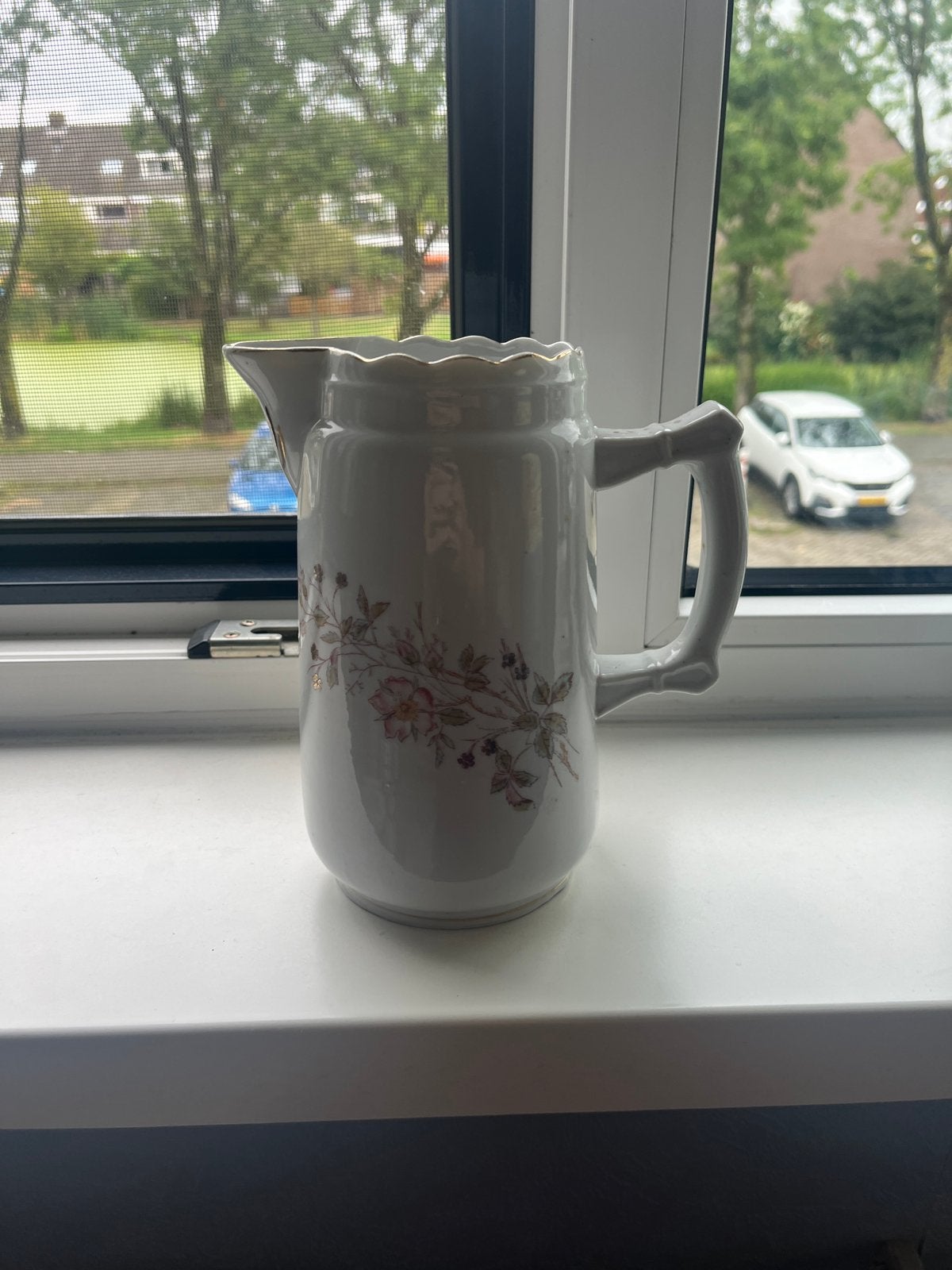 Porseleinen melk- of waterkan, Ophalen of Verzenden