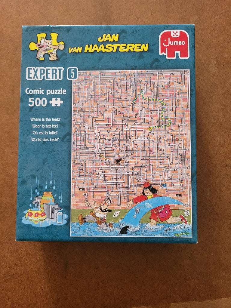 Waar is het lek?       JvH.        Puzzel., Ophalen of Verzenden, 500 t/m 1500 stukjes, Gebruikt, Legpuzzel