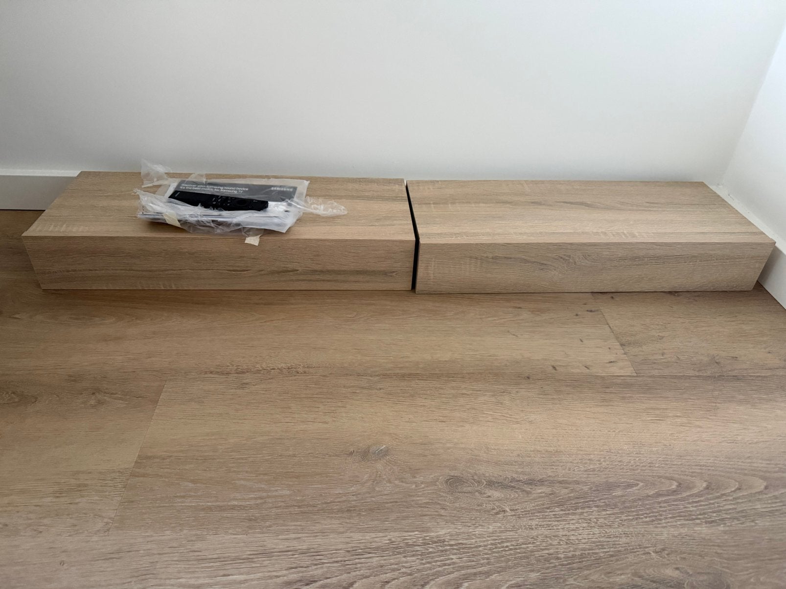 Wandschappen 2 st met lade 60x23,5x10 cm, Ophalen