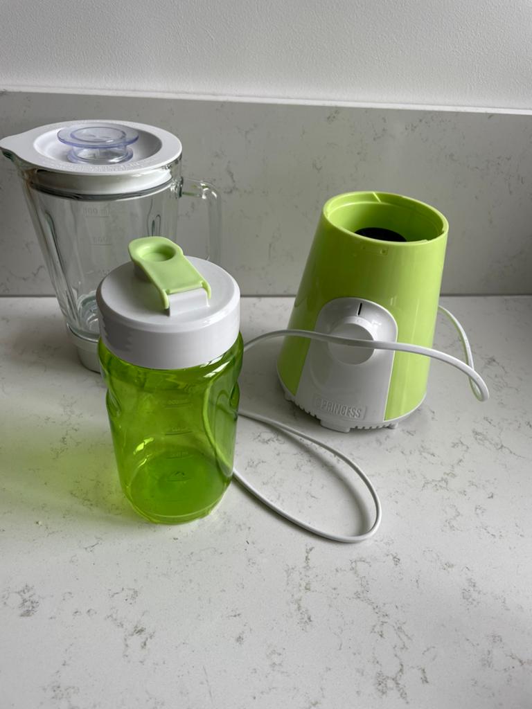 Princess Blender met To Go Fles - Zo goed als nieuw, Witgoed en Apparatuur, Blenders, Ophalen of Verzenden, Zo goed als nieuw