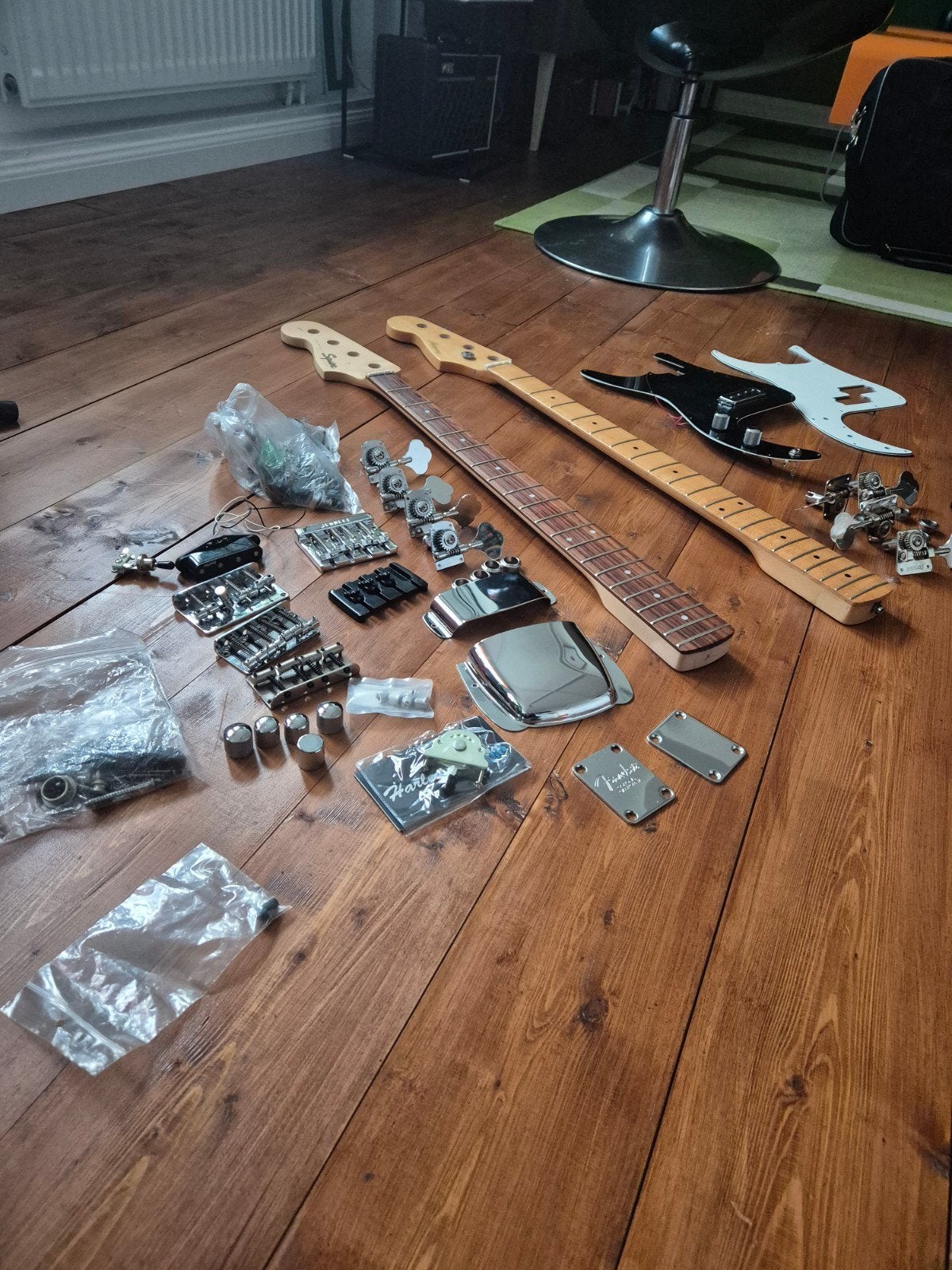 linkshandige Basgitaar onderdelen, Ophalen of Verzenden, Gebruikt, Elektrische basgitaar