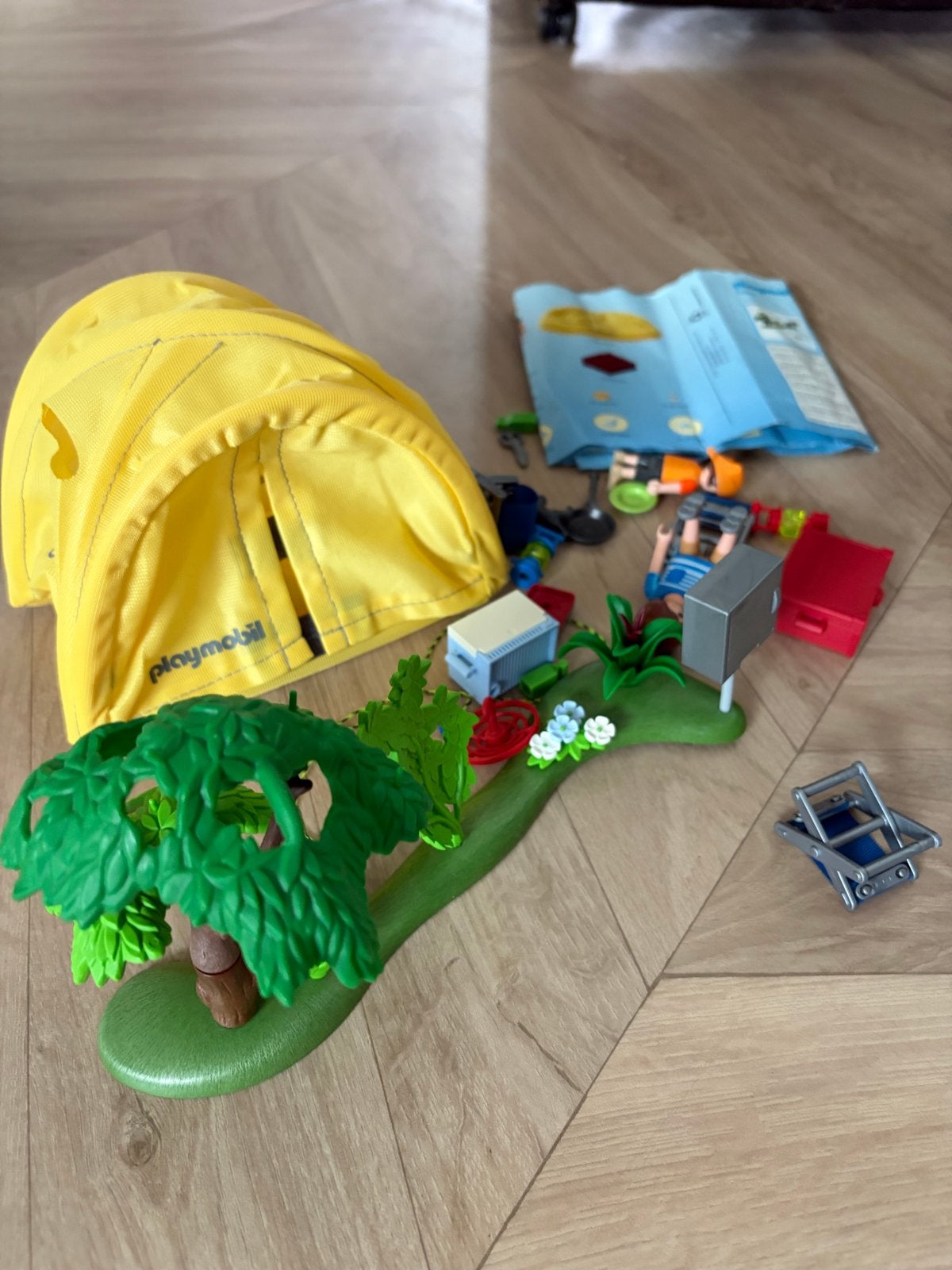 Playmobil Camping Set 5435 met Tent en Accessoires, Ophalen of Verzenden, Gebruikt, Jongen of Meisje