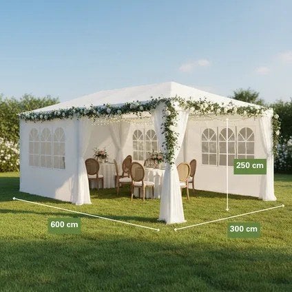 Professionele Partytent Huren 3x6m – Compleet Feestpakket!, Ophalen, Nieuw, Overige