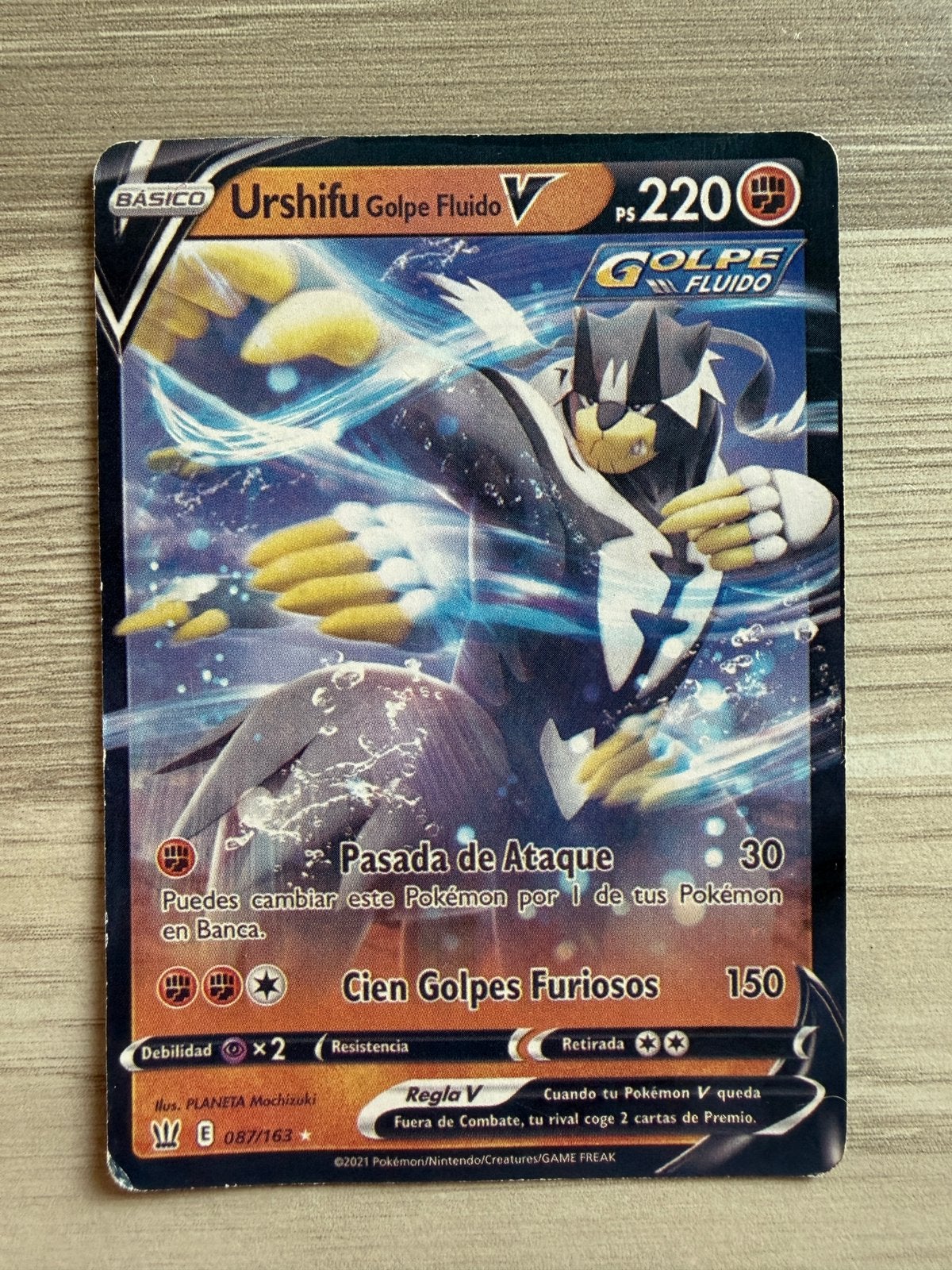 Urshifu V kaart Pokémon, Ophalen of Verzenden, Zo goed als nieuw, Losse kaart