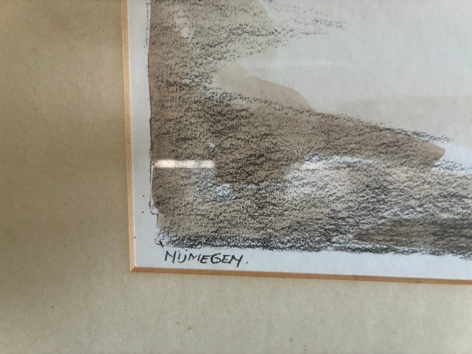 Schilderij A. Brobbel - Stadsgezicht Nijmegen, Antiek en Kunst, Kunst | Schilderijen | Klassiek, Ophalen, Realistisch, Gesigneerd