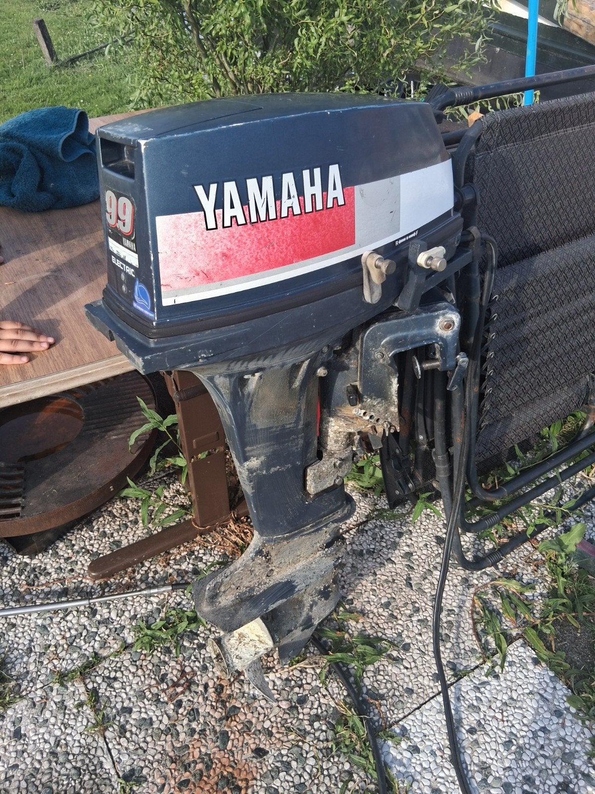 Yamaha 15pk 2takt kortstaart elektrische start, Ophalen, Gebruikt