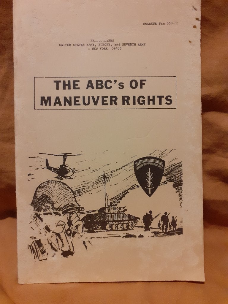 US Army ABC Of Maneuver Rights, Ophalen of Verzenden, Landmacht, Amerika, Boek of Tijdschrift