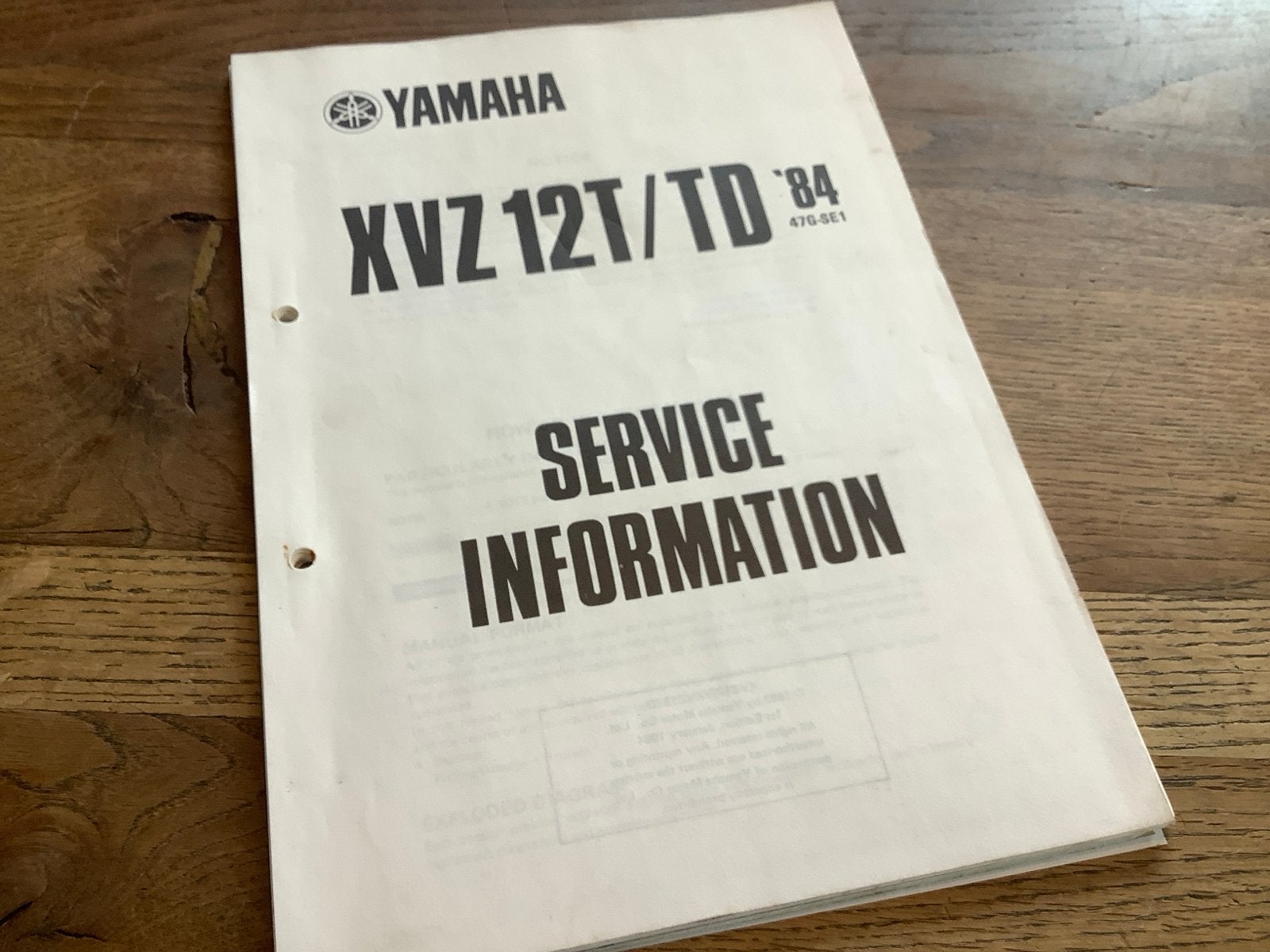 Yamaha XVZ 12T/TD '84 Service Informatie Handleiding. (19), Verzenden, Yamaha