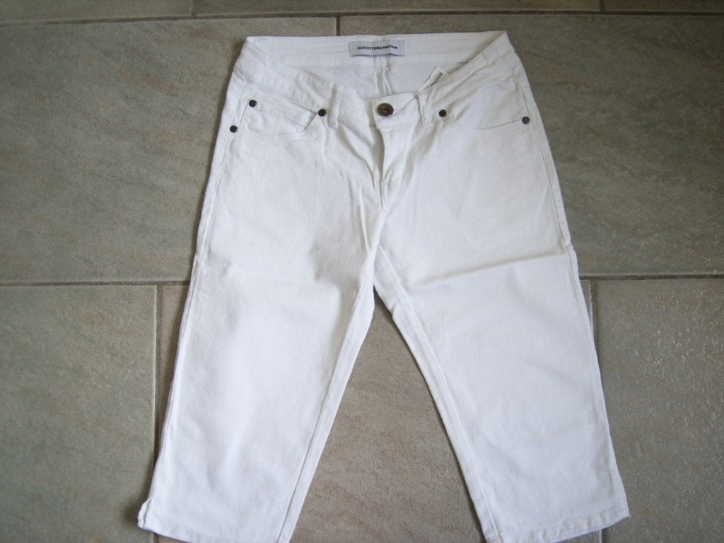 Witte Capri Broek Outfitters Nation, Broek, Meisje, Ophalen of Verzenden, Zo goed als nieuw