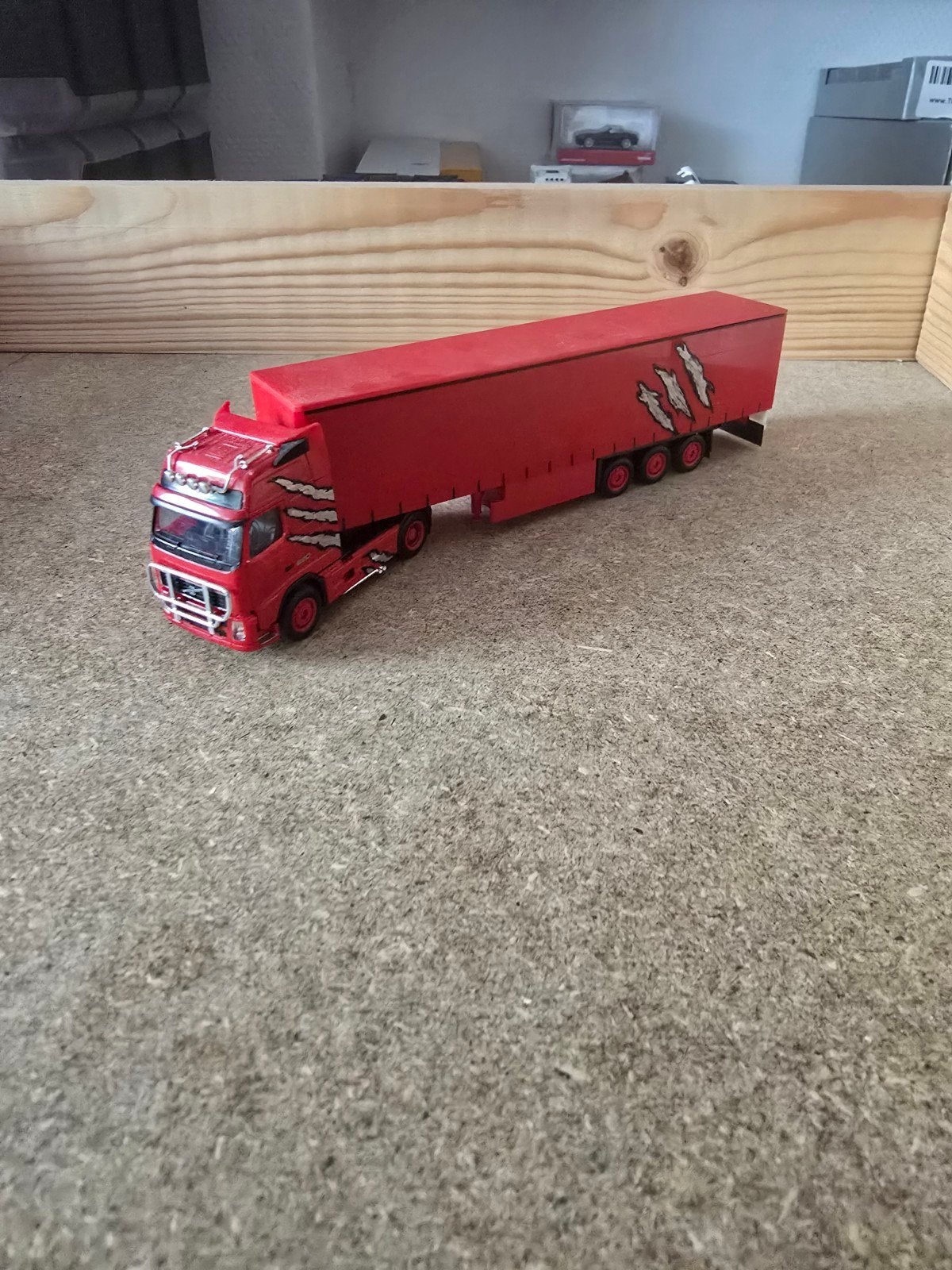 1463 volvo fh gl 520 eigenbouw model, Ophalen of Verzenden, Zo goed als nieuw, Bus of Vrachtwagen, Herpa