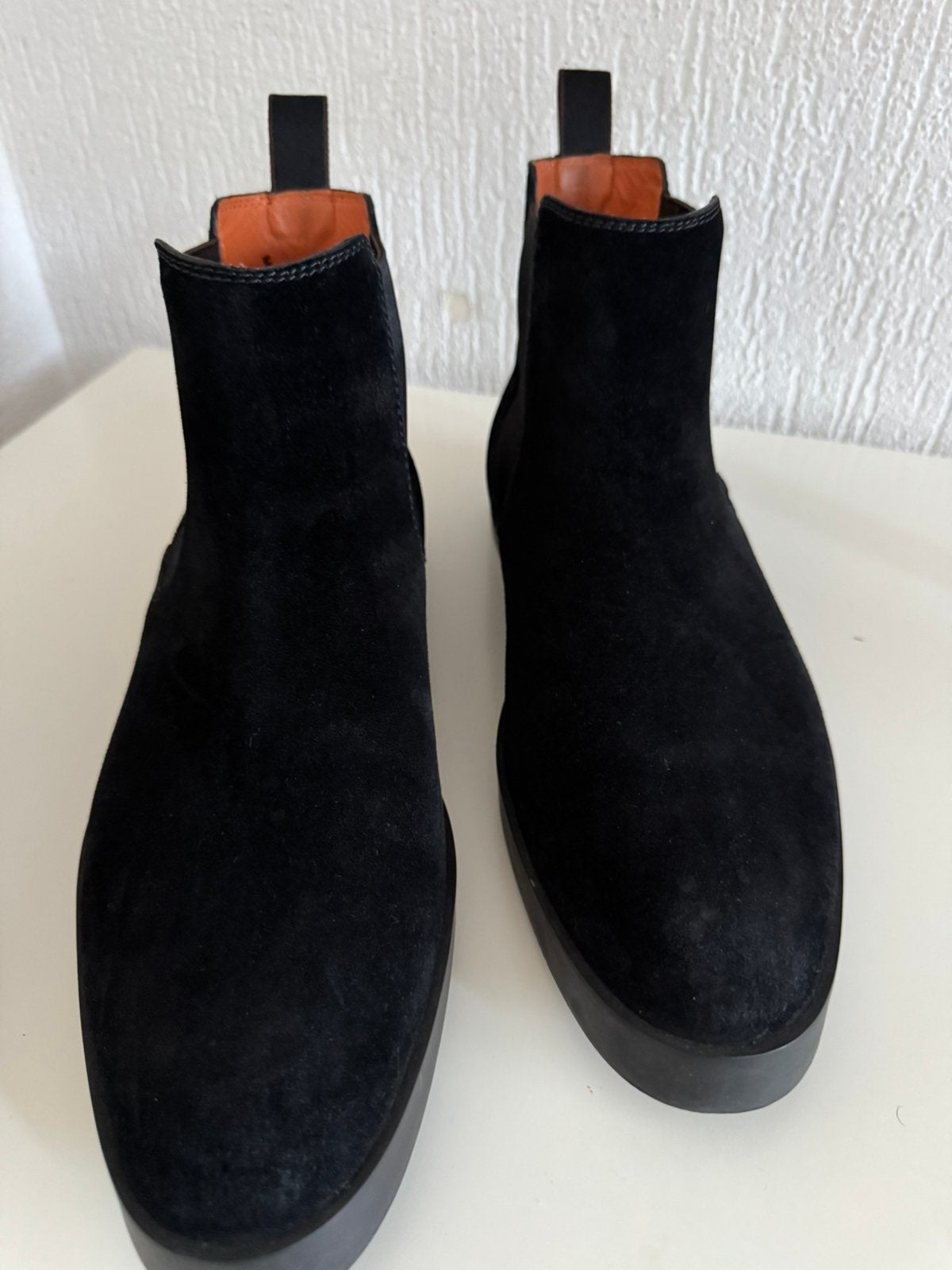 Santoni Suede schoenen, Verzenden, Zwart, Overige typen, Zo goed als nieuw