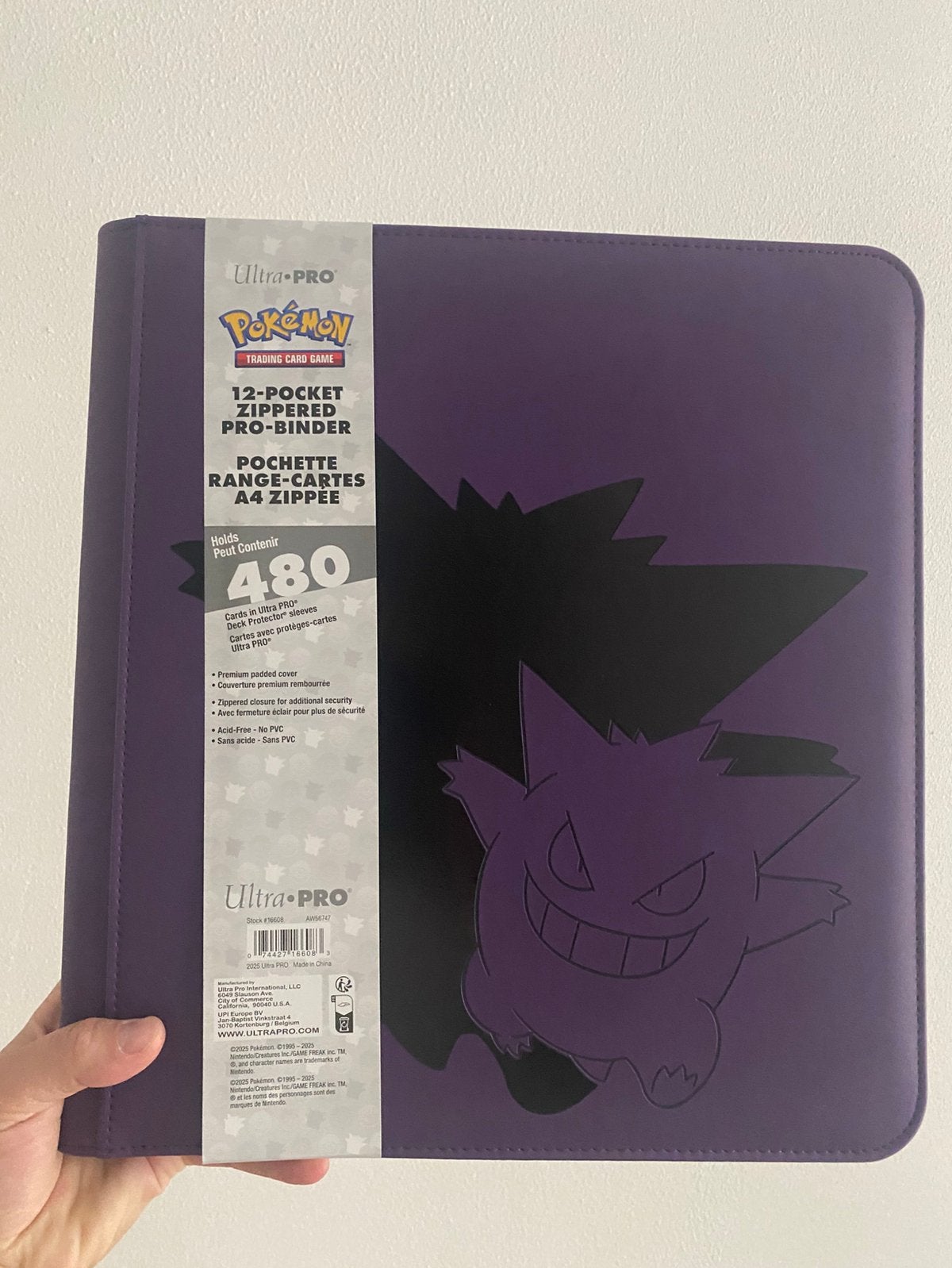 UltraPro Pokemon Gengar zippered map 480, Ophalen, Nieuw, Boek of Catalogus, Foil