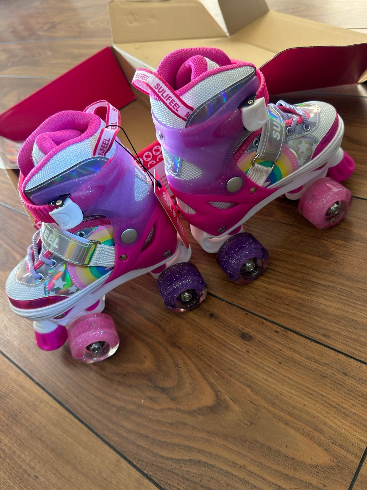 Nieuwe Sulifeer inline skates met verlichting, maat 28-31, Ophalen, Verstelbaar, Nieuw, Kinderen