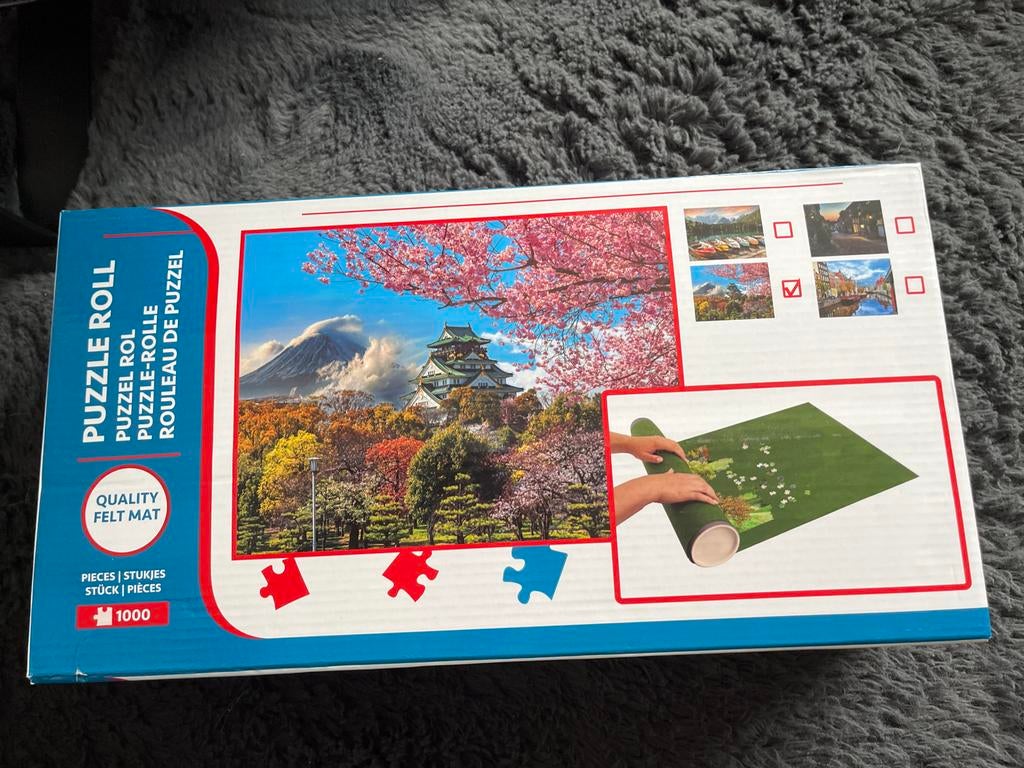 Puzzelrol met 1000 stukjes legpuzzel - Japanse tempel, Ophalen of Verzenden, 500 t/m 1500 stukjes, Nieuw, Legpuzzel
