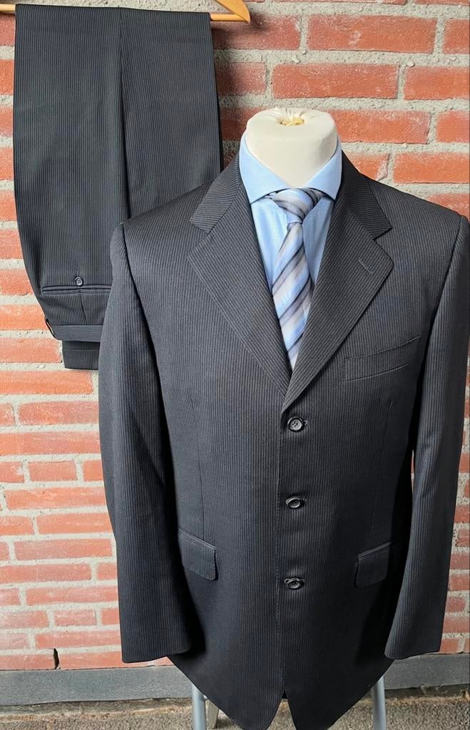 Canali heren pak Grijs 100% Zuivere wol Mt 50 R, Ophalen of Verzenden, Nieuw, Maat 52/54 (L), Grijs