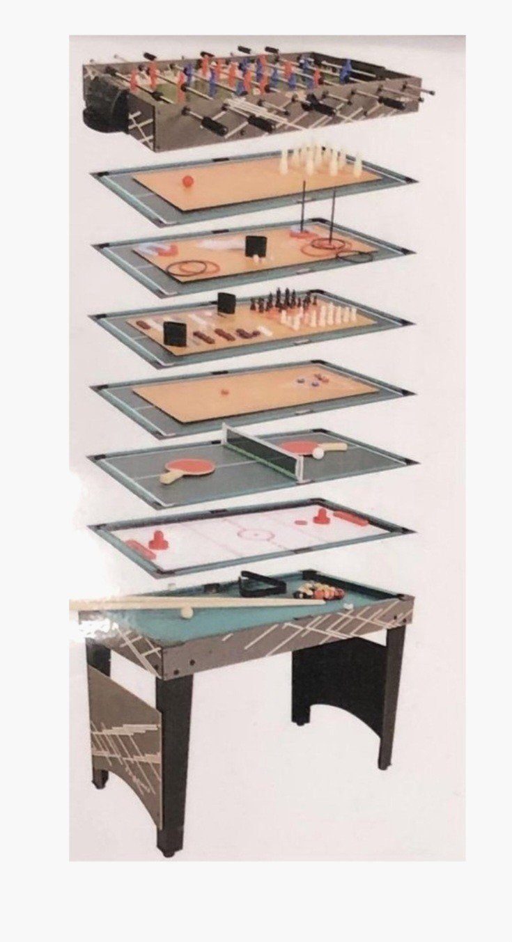 12-in-1 Multi-game Tafel: Voetbal, Pool, Airhockey & Meer, Ophalen, Gebruikt
