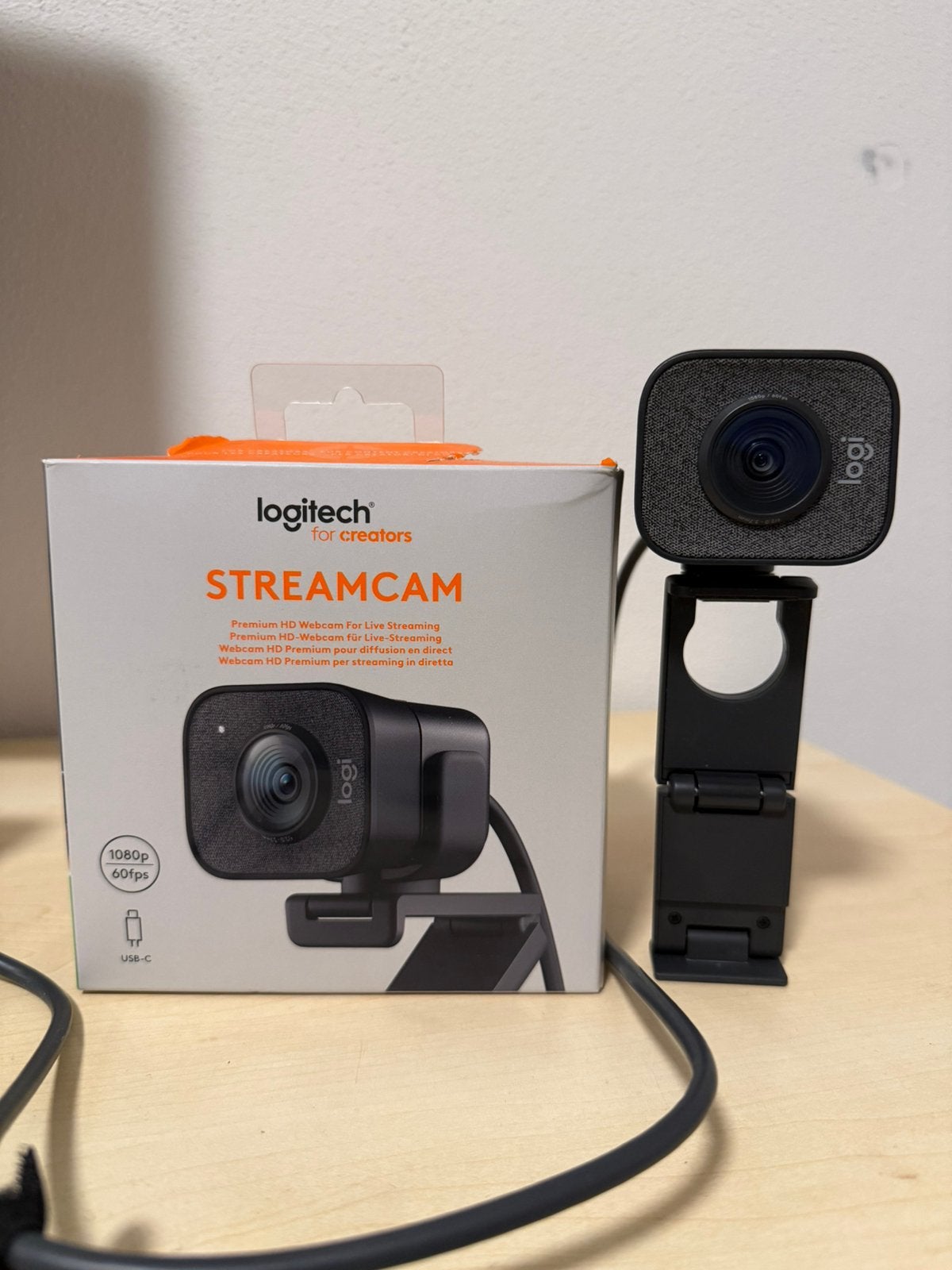 Logitech StreamCam – 1080p / 60FPS – USB-C, Ophalen of Verzenden, Zo goed als nieuw