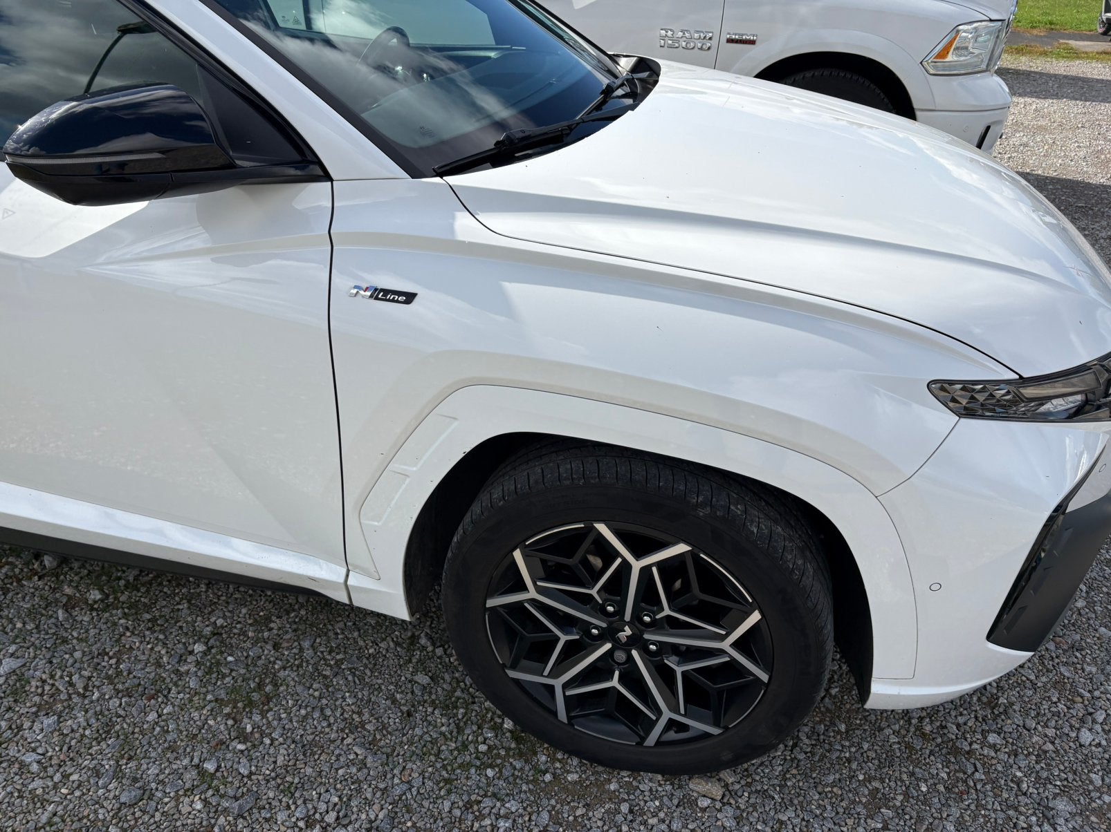 Hyundai Tucson 1.6 T-gdi HEV 230pk Aut. 2022 Wit, Auto's, Zwart, 4 cilinders, 179 pk, Alcantara