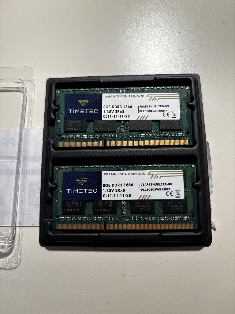 DDR3 memory module voor iMAC 27" 2 * 8GB, Computers en Software, RAM geheugen, DDR3, Ophalen of Verzenden, Zo goed als nieuw, Desktop