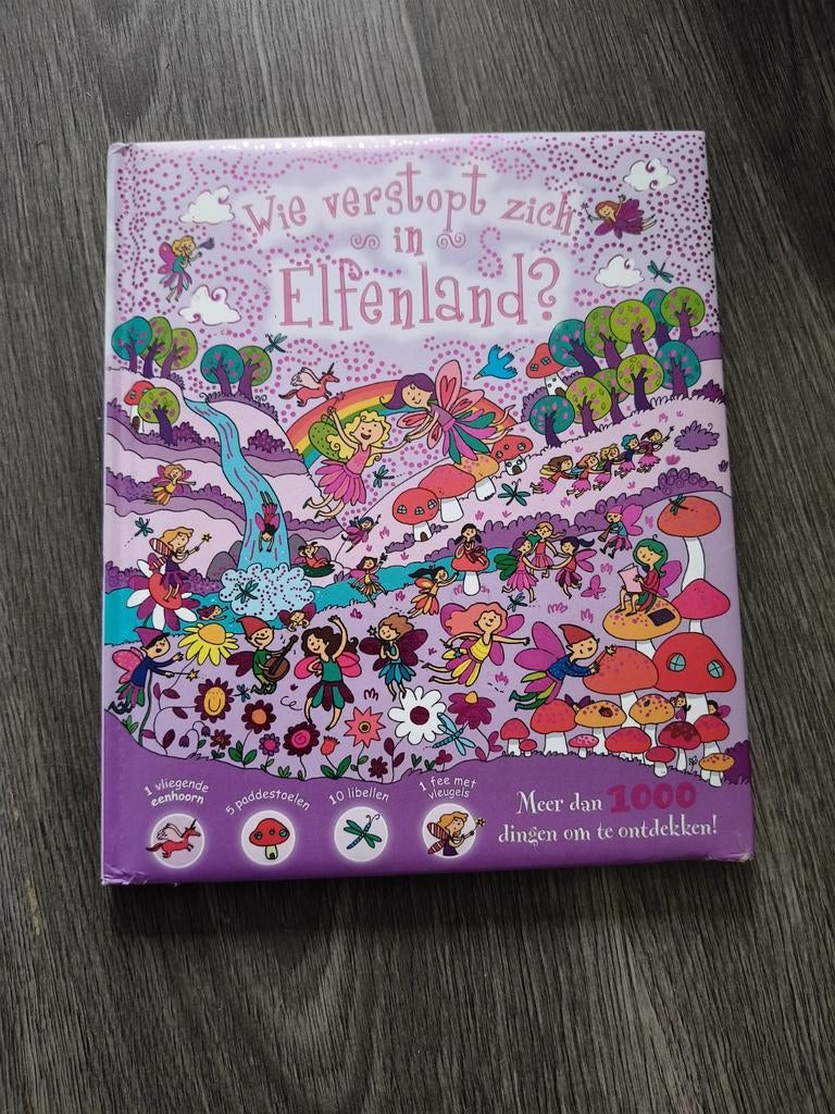 Wie verstopt zich in Elfenland? zoekboek, Ophalen of Verzenden, Gelezen