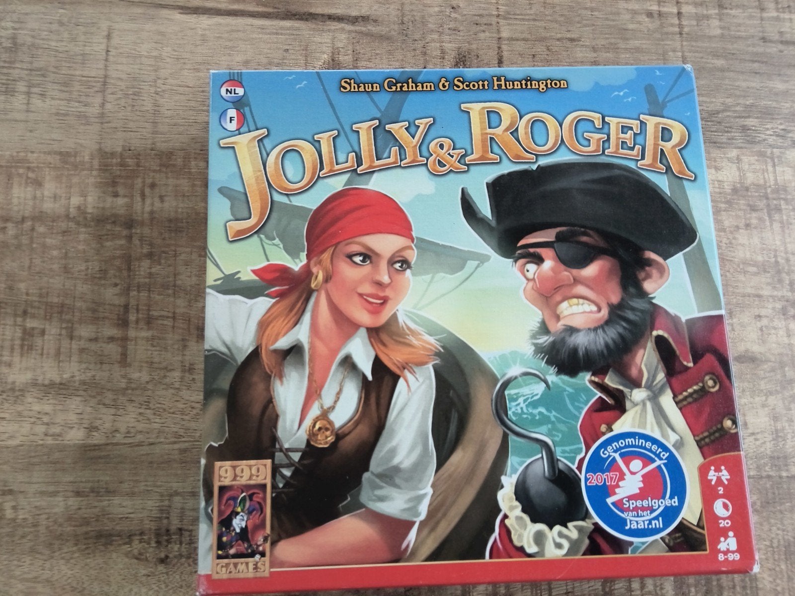 spel Jolly & Roger, Een of twee spelers, Ophalen of Verzenden, Nieuw, 999 Games