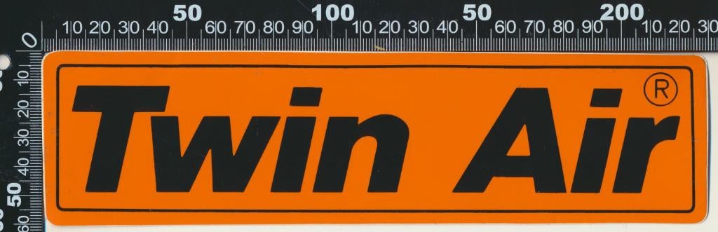 Sticker: Twin Air (3), Ophalen of Verzenden, Zo goed als nieuw, Auto of Motor