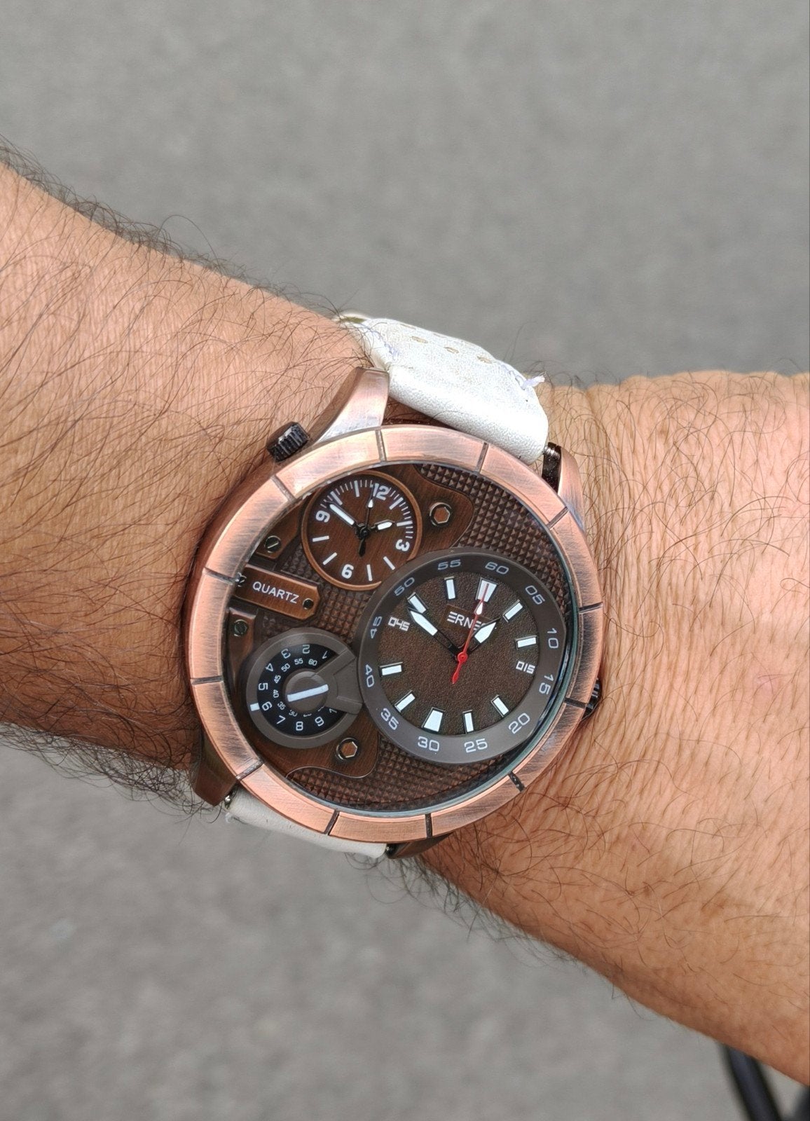 Gebruikte Quartz horloge, Ophalen of Verzenden, Zwart, Android