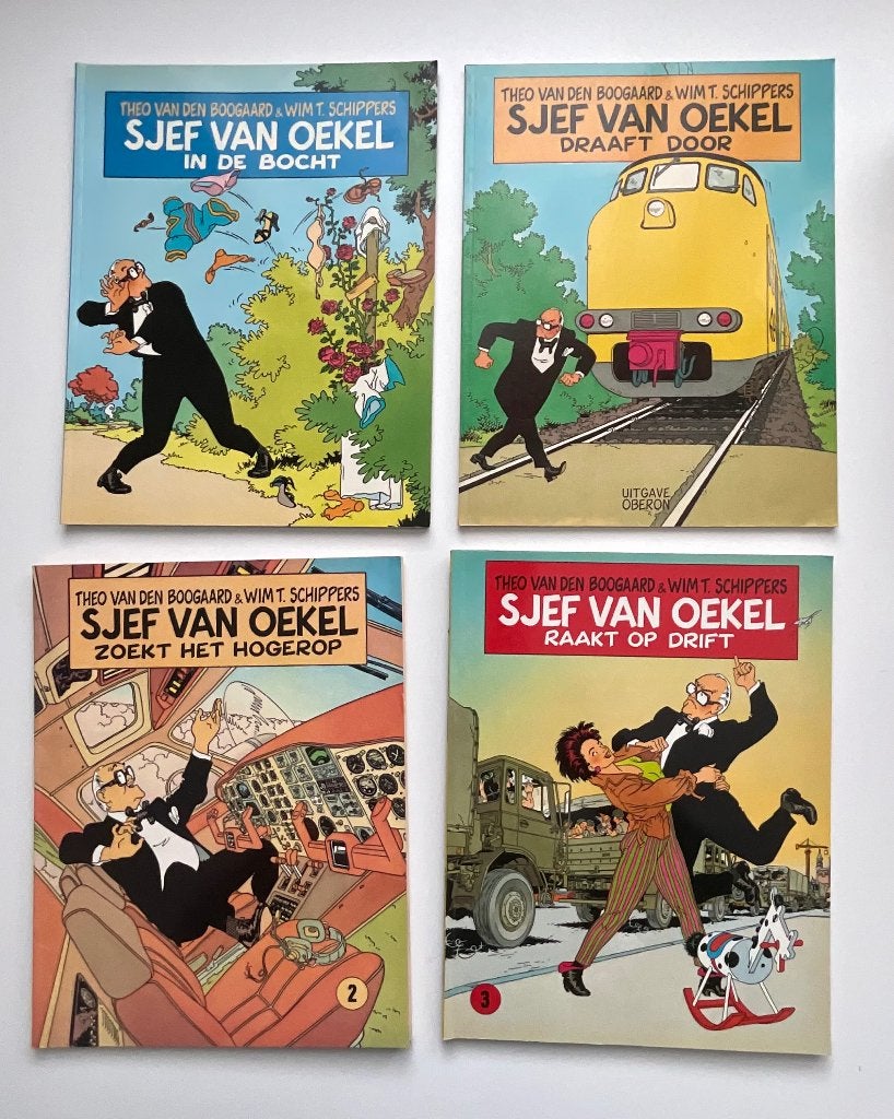 Sjef van Oekel 6 strips, Meerdere stripboeken, Ophalen of Verzenden, Gelezen
