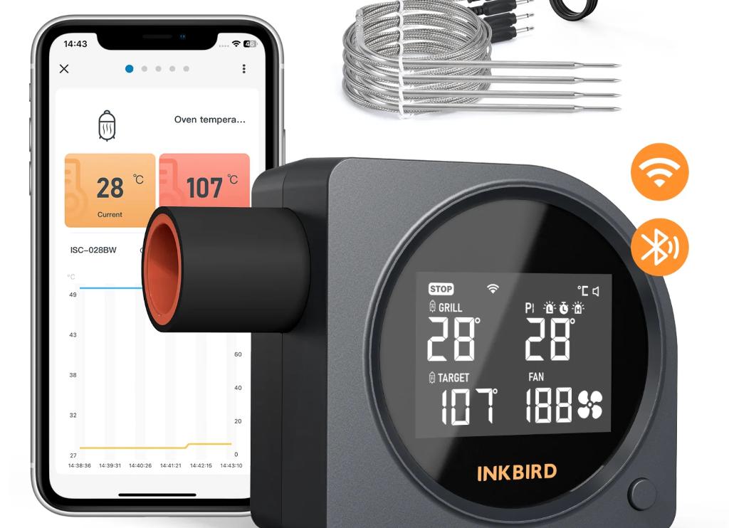 Wifi & Bluetooth INKBIRD Smoker Controller ISC-028-BW NIEUW!, Ophalen of Verzenden, Nieuw, Inkbird