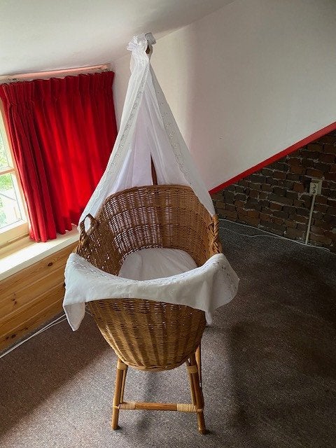Rotan wieg te koop, Ophalen of Verzenden, Gebruikt, Wieg