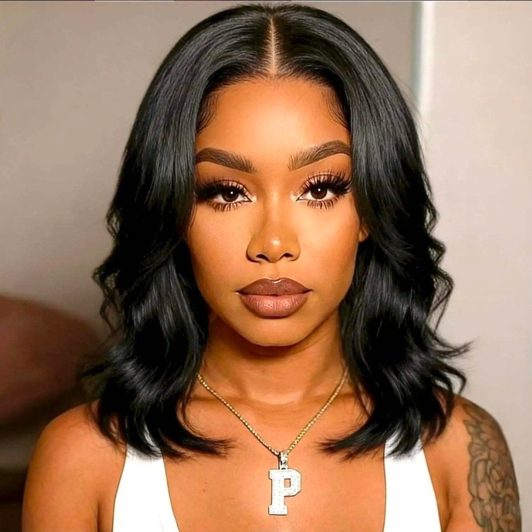 14 inch 4x4 bodywave pruik / wig 100% mensenhaar, Ophalen of Verzenden, Nieuw, Pruik of Haarverlenging