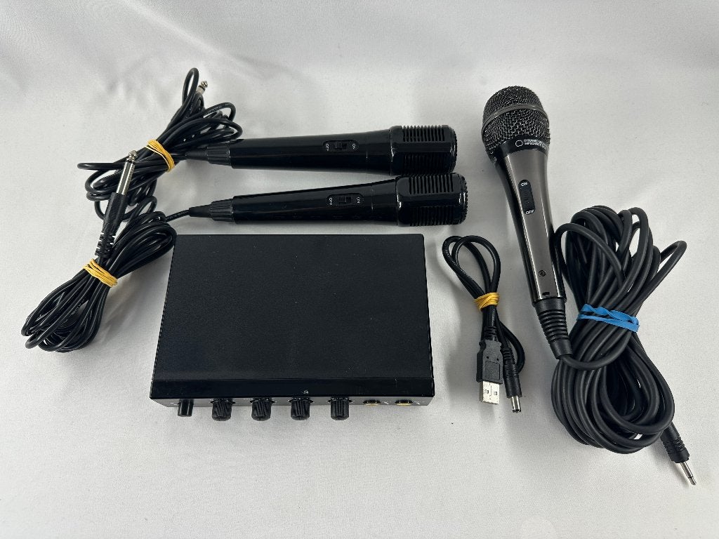 Karaoke Set met Microfoons DP Specials + Extra LG Microfoon, Gebruikt, Onbekend, Ophalen of Verzenden, Divers