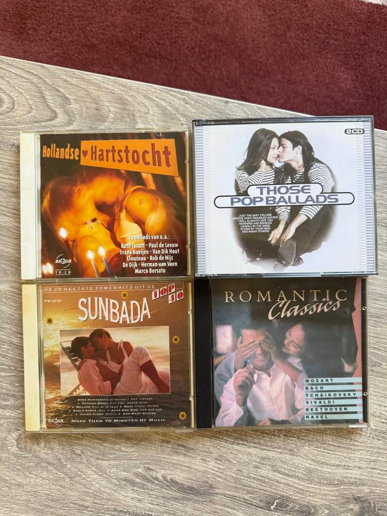 Set van 4 CD's: Pop Ballads, Hollandse Hartstocht, Sunbada, Cd's en Dvd's, Cd's | Country en Western, Zo goed als nieuw, Ophalen of Verzenden